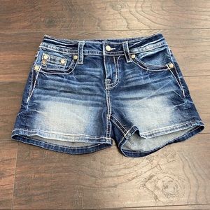 Miss Me Floral Shorts Size 27 M3534H Used